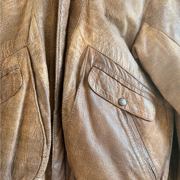 Vintage Brown Bomber Jacket - Picture 2 of 10